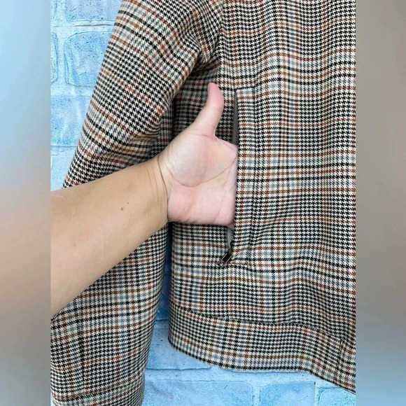 SUNCOO PARIS  CROPPED HOUNDSTOOTH JACKET SMALL - Picture 7 of 14